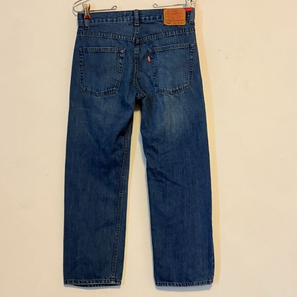Levis 569 Women size 16 Reg Blue Medium Wash Loose Straight Jeans - Picture 2 of 9